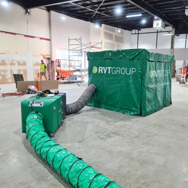 Multipurpose enclosure and dustmaster pro on retail fit out project