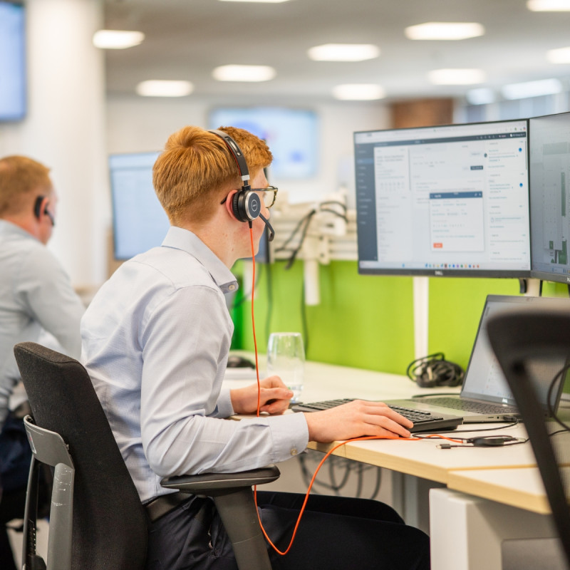 RVT Group member working at desk