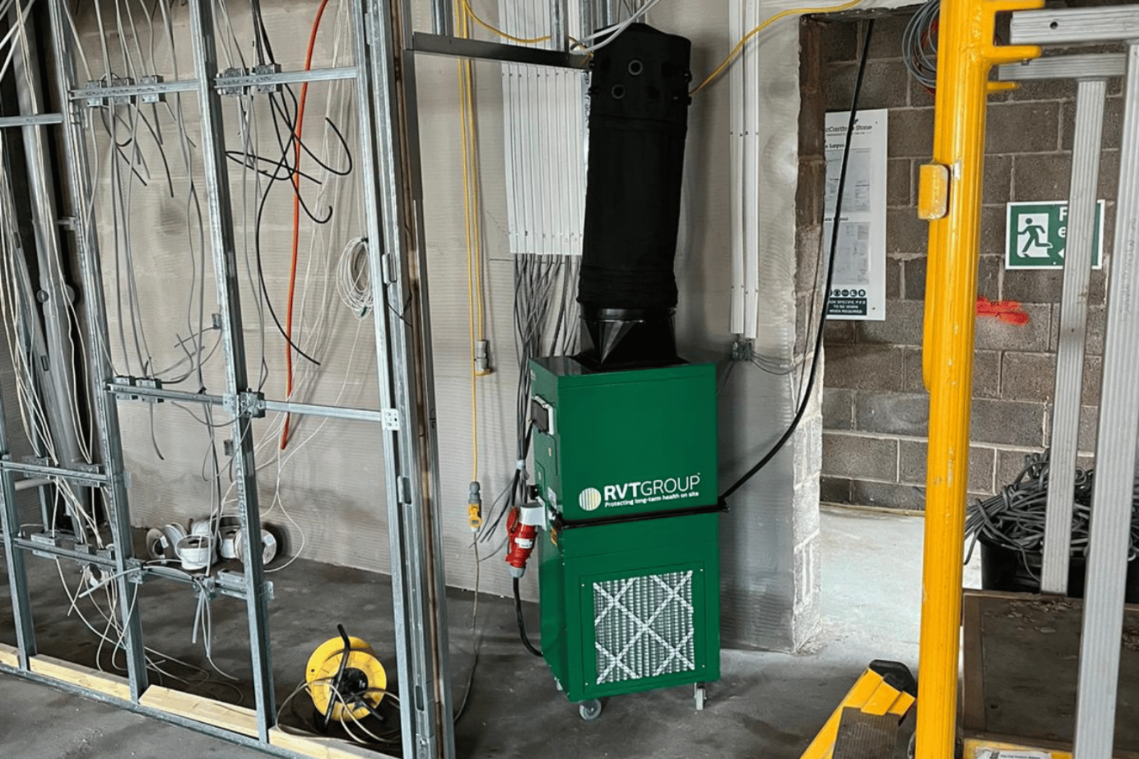 Climex Electric Fan Heater 18FD helping to dry out a building with water ingress