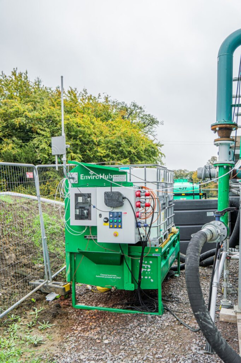 EnviroHub-TU02-dosing-skid-in-use-on-site