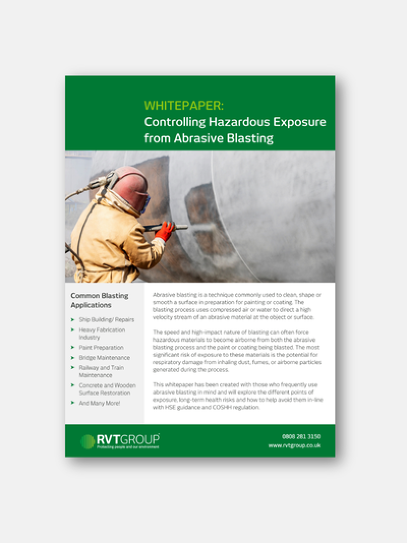Controlling Exposure from Abrasive Blasting whitepaper