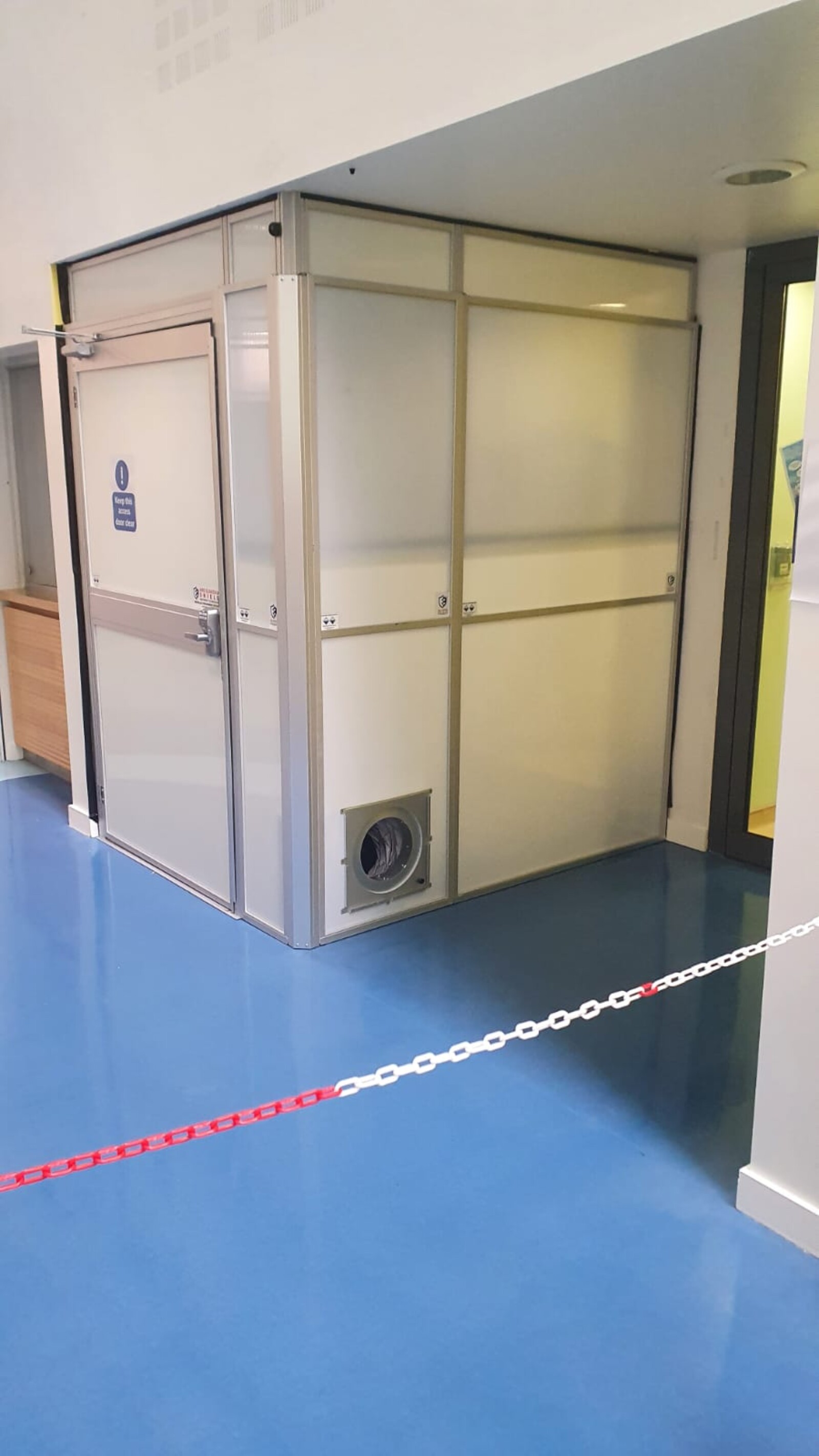 Dustex Aire Guardian enclosing works at the Royal Alexandra hospital