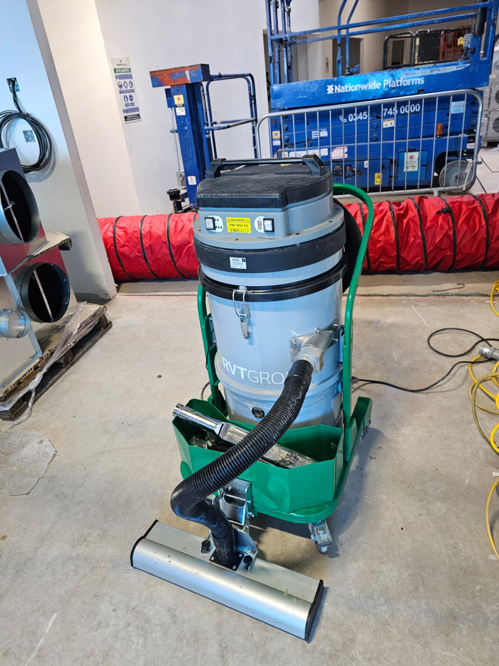 Dustex B2 Vacuum in use on a Robertson construction site