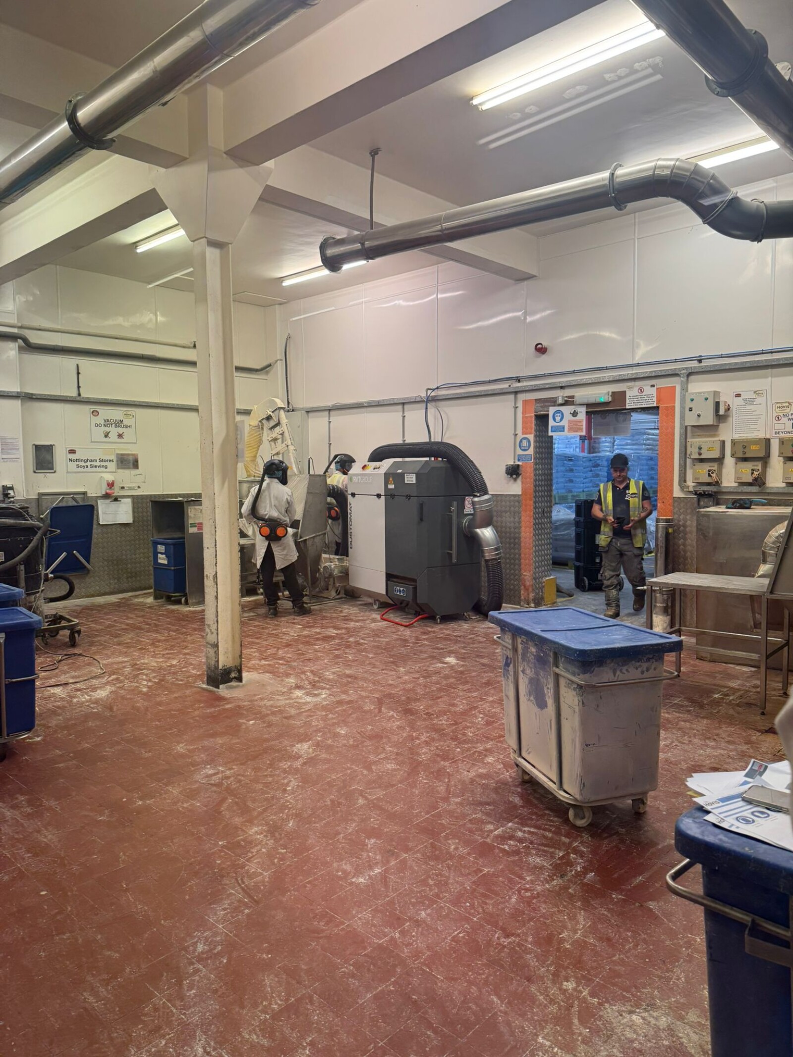 Dustex D4 Dust extraction at a wood workshop