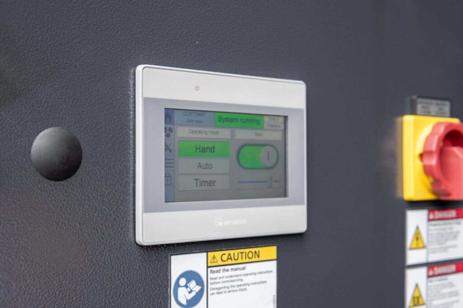 Dustex D5 dust extraction control panel