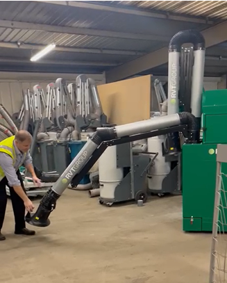 Fume Filtration Unit with 360 rotational arms