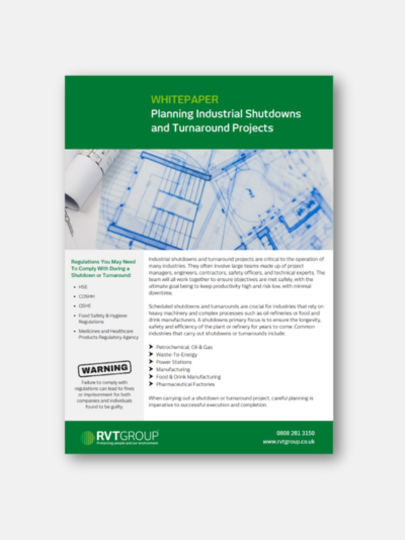 Planning Shutdowns and Turnaround Projects whitepaper