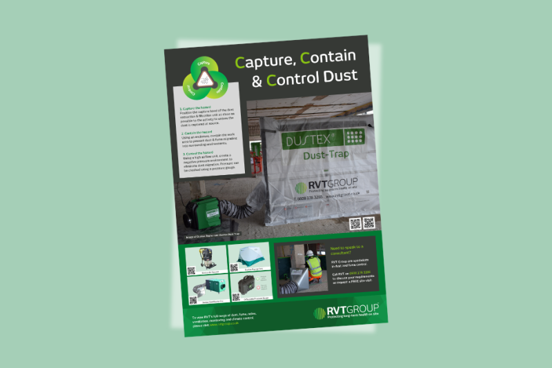 Capture, contain dust poster