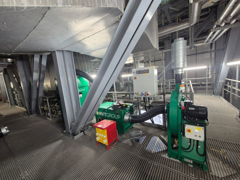 Fume control solution installed