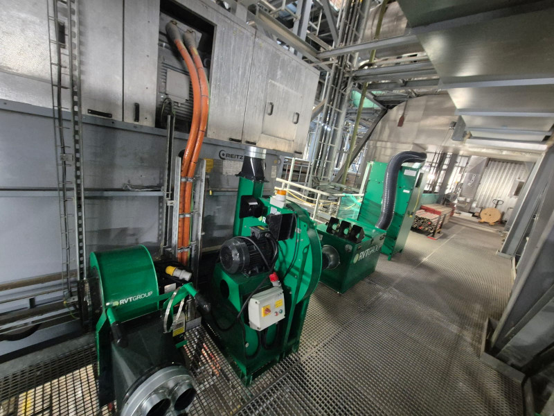 Fume and ventilation installed at the energy-from-waste plant