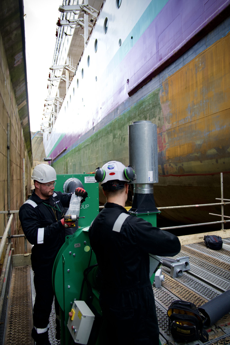 RVT Group engineers fitting the 200S-HP