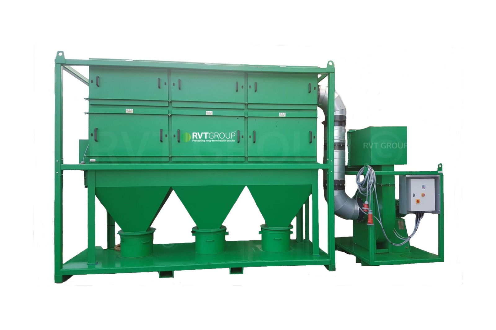 DUSTEX® clearblast® 900G self-contained dust extraction for shot blasting activity