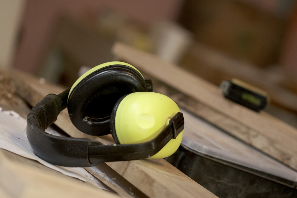 Ear defenders on site