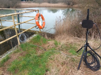 EnviroHub-Instream-Monitor-and-accompanying-unit-measuring-water-discharge-in-real-time