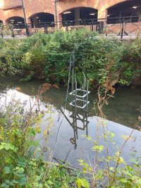 EnviroHub-in-stream-monitor-measuring-a-nearby-River-on-a-Kier-project