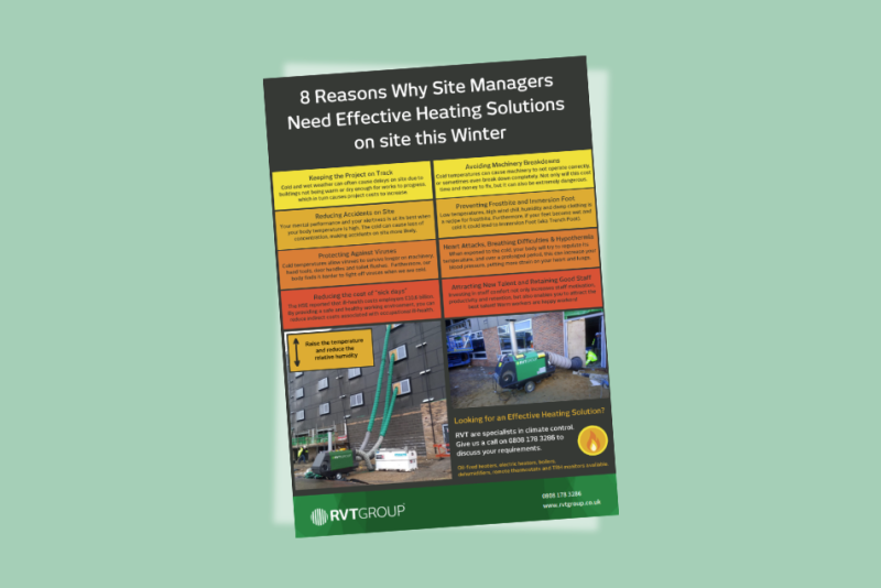 8 reasons why site managers need effective heating solutions, space heating, construction