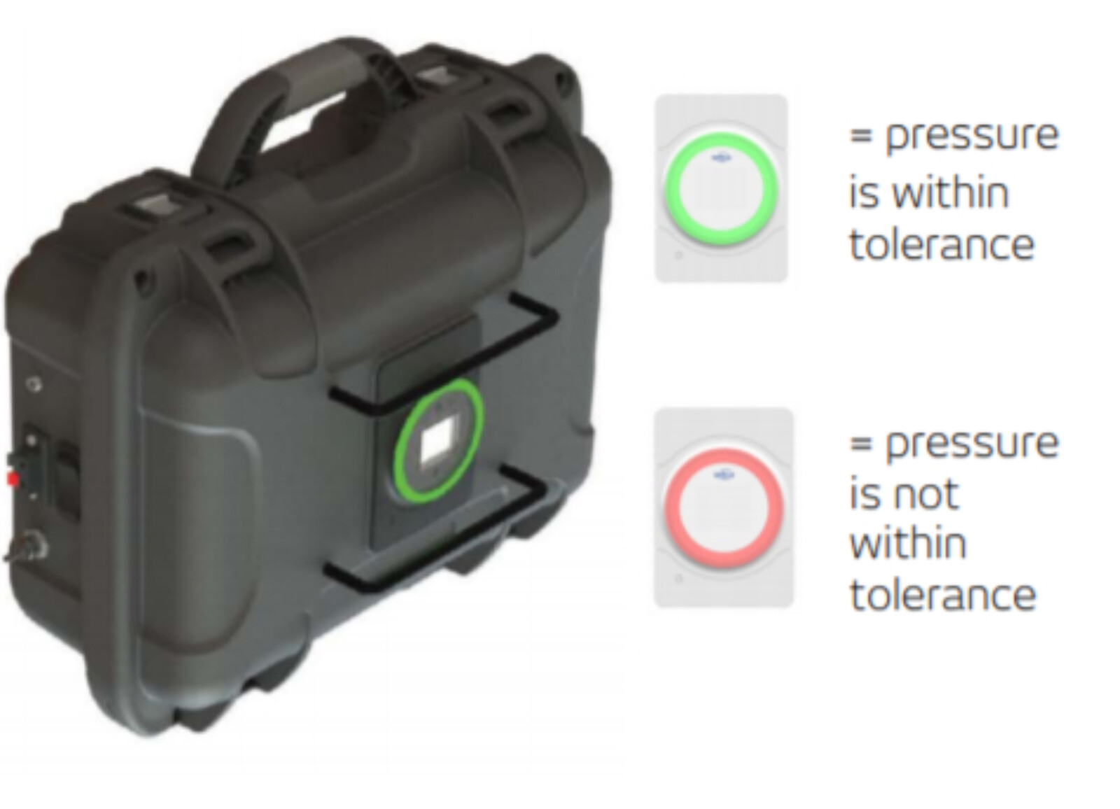 Monitex Differential Pressure Gauge with light guide 1