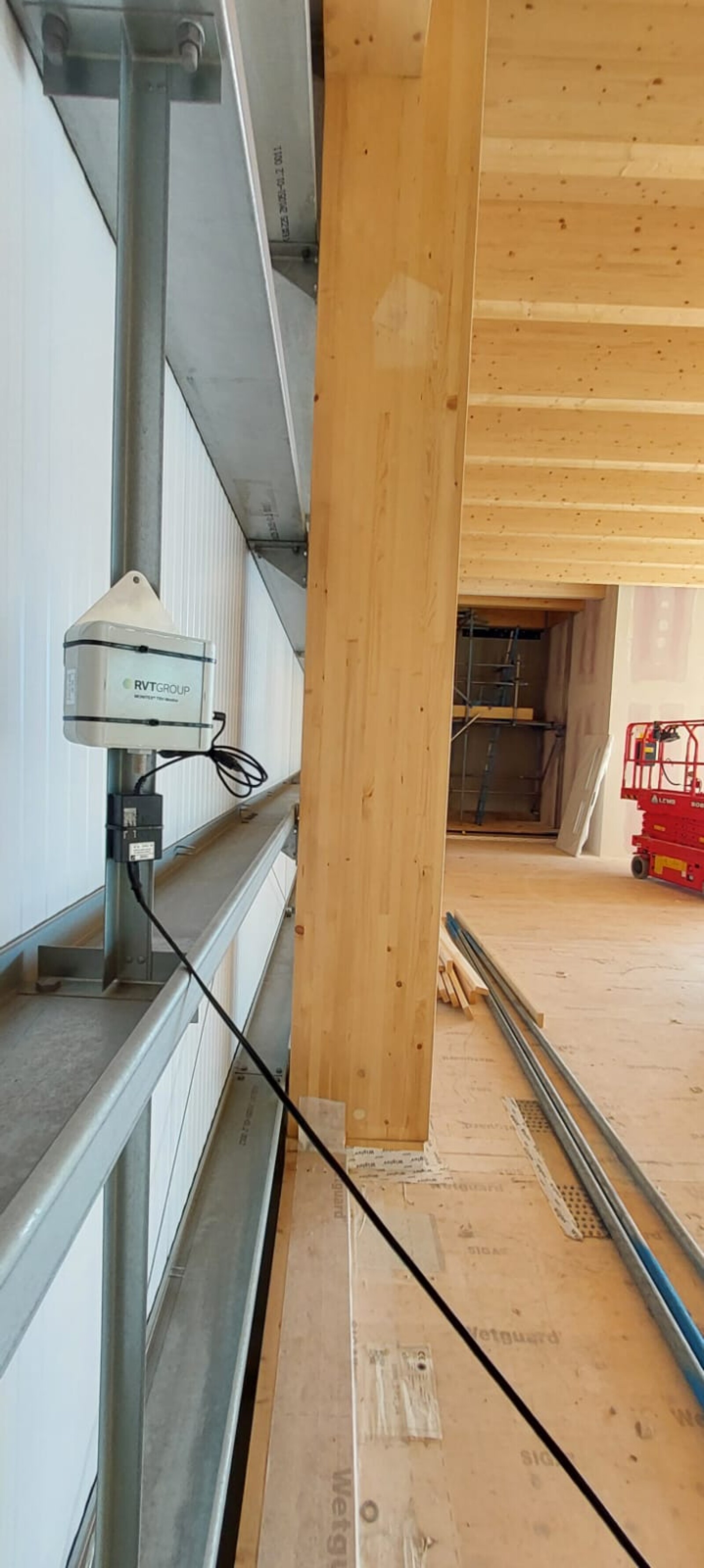 Monitex Temperature and Humidity Monitor during internal refurb works_