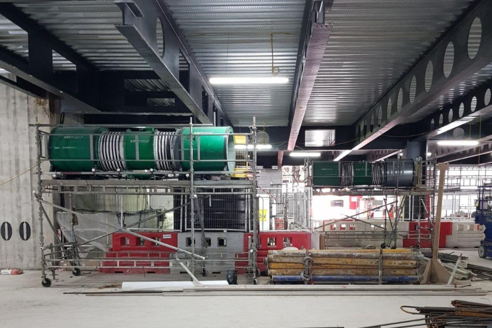 Multiple VENTEX® 800S axial fans providing ventilation for a project_
