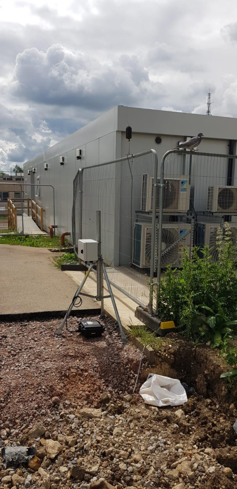 Noise monitor with battery Graham Const Hinchingbrooke Hospital 2