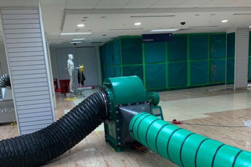 Primark dust and noise control renovation