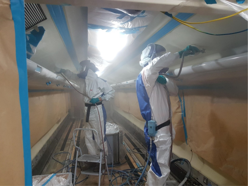 Ravex Fume Extraction Wandafilta Inside train