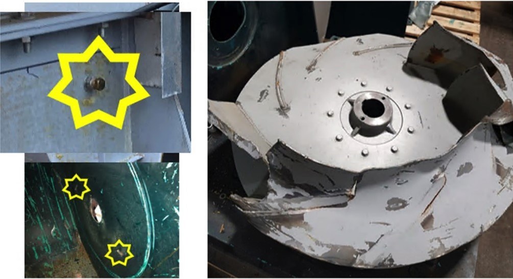 Damage caused by a non-compliant fan