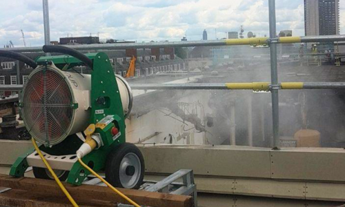 Dustex Hydramist 13 in use for dust suppression