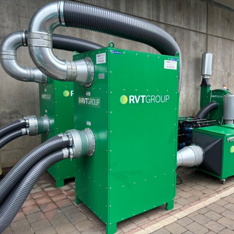 Full LEV set up at an Energy-from-waste install