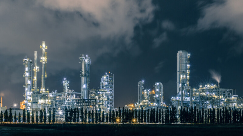 Oil and gas refinery