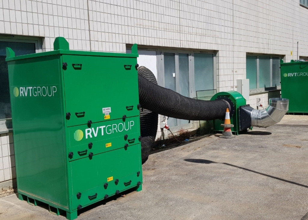 RAVEX Superfilta - Superfilta installed at a hospital
