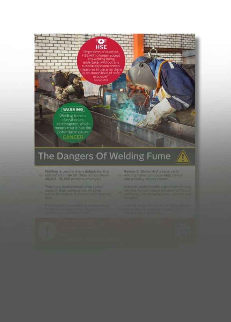 Welding fume awareness poster icon