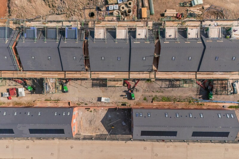New build estate under construction