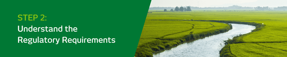 banner with step two on it and image of river