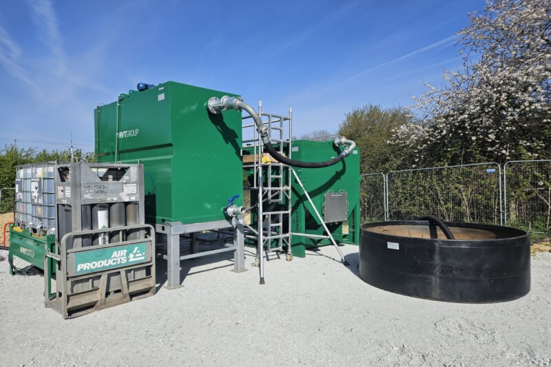 hitachi energy water treatment set up on site