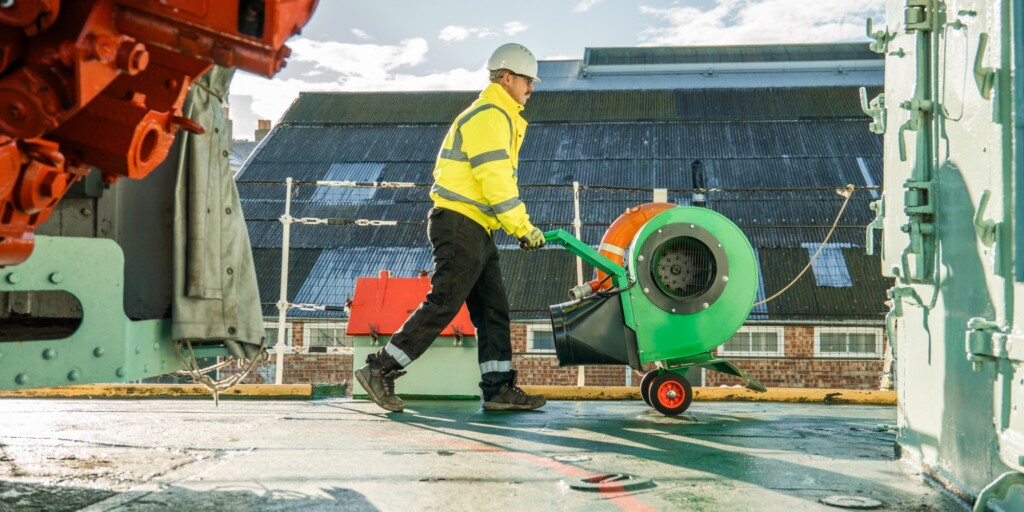 centrifugal fan on naval ship