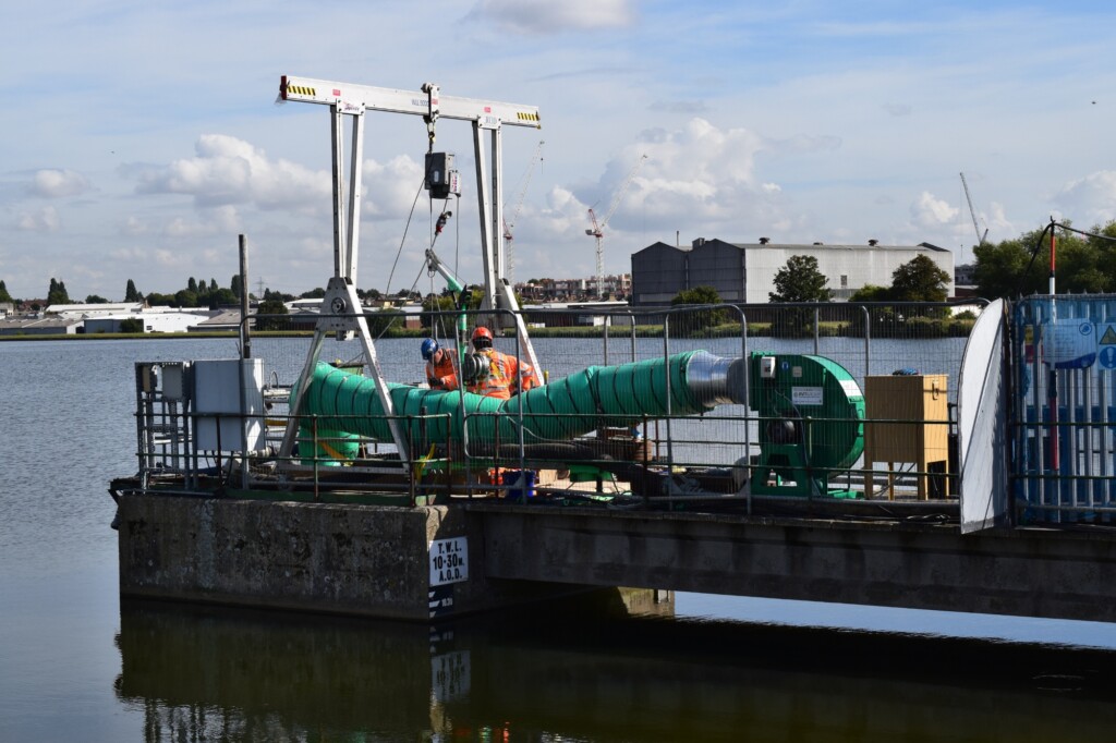workmen and ventilation at confined space fisheries project