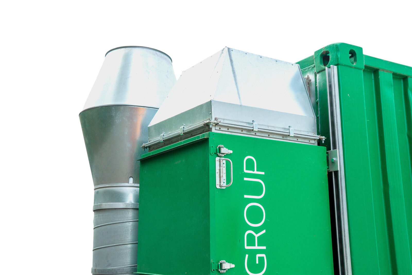 Side: RAVEX® Welding Control Container – chimney
