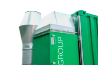 Side: RAVEX® Welding Control Container – chimney